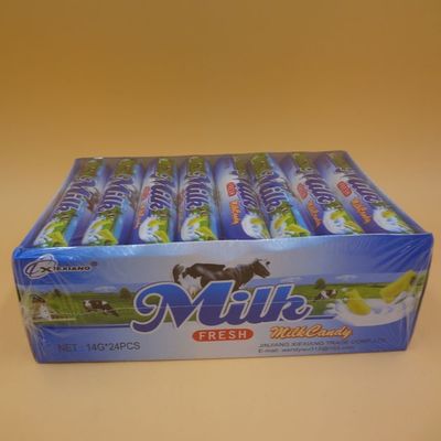 lovely Cow Shape Milk And chocolate flavor milk tablet sweet packed in plastic bottle
