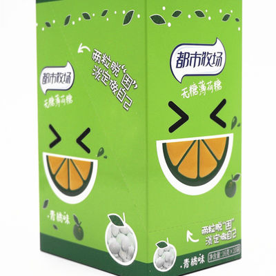 16 Grams Green Orange Taste Compressed Mint Candy